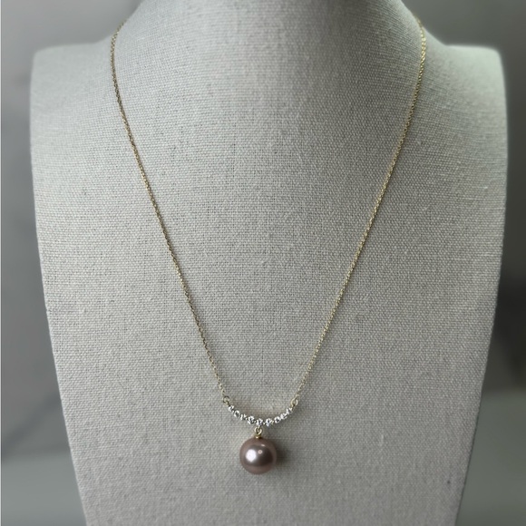 High Quality Pink Edison Pearl Necklace - Picture 3 of 8